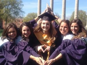 Pictured from left to right: Sonja Perry, MC'12, Allison Schnitker, MC'11, Marina Steinhauer, MC'12, Lizzie McClure, MC'11, and Julianne Gaughn, MC'11. Congrats girls! We're so proud of you!
